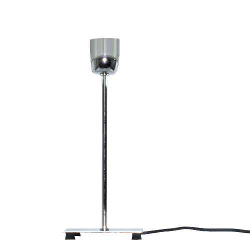 Velador sin pantalla niquel altura 25cm